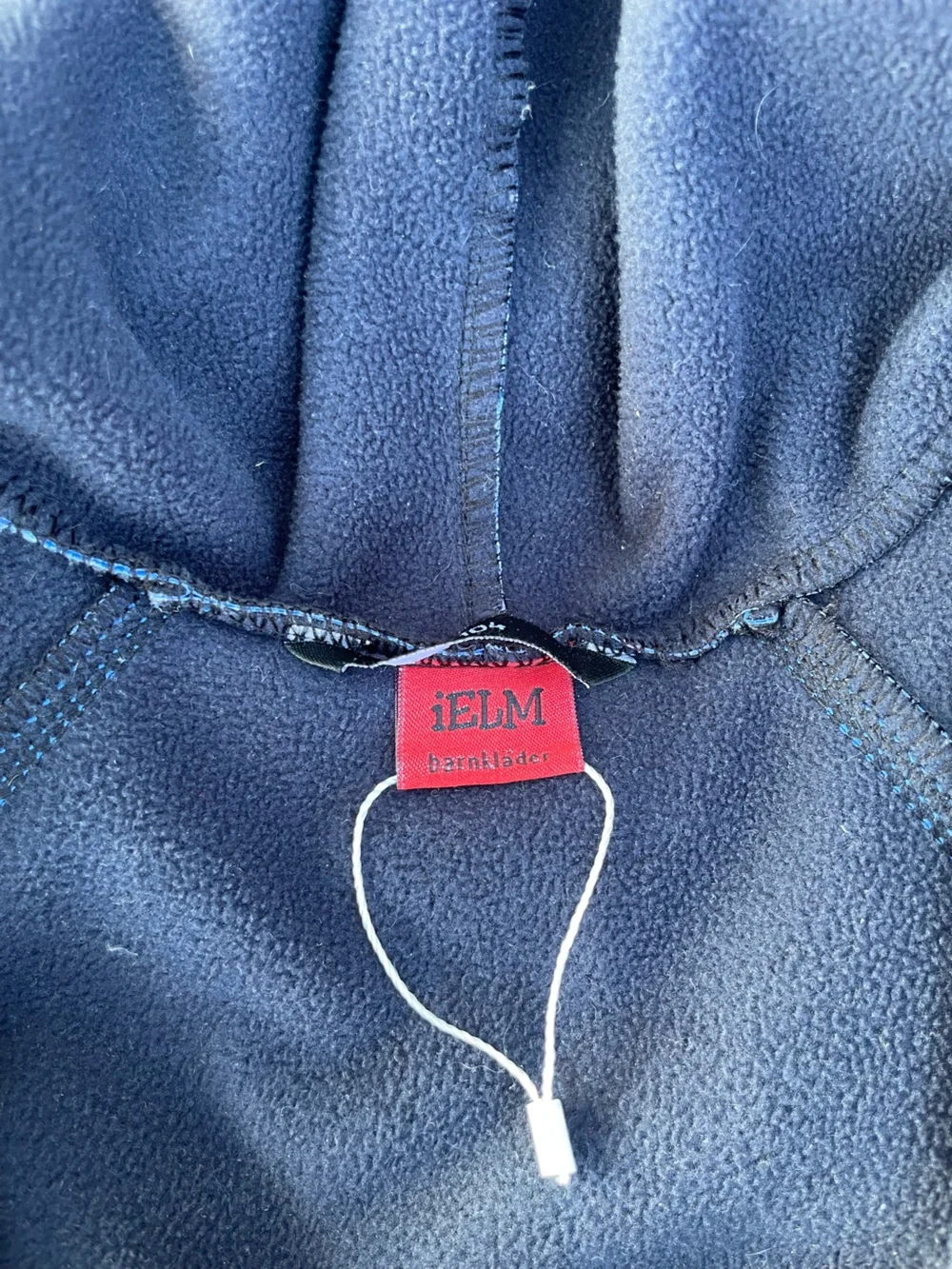 Blue zip up rain suit with hood